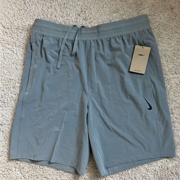 Nike Yoga Training Dri-Fit Lightweight Shorts Gray - Picture 6 of 9